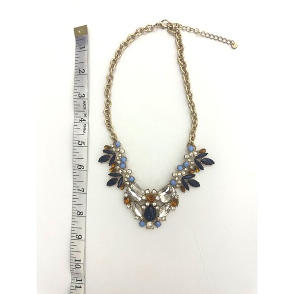 ELEGANT STATEMENT NECKLACE Jewelry Beaded Crystals Wedding Evening Party Holiday - Picture 2 of 3